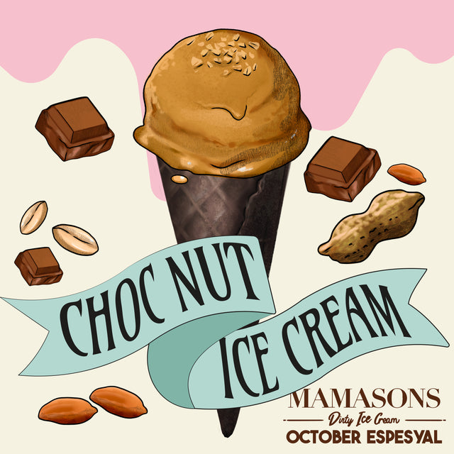 Mamasons Dirty Ice Cream October Special: Flavour of the Month - Choc Nut